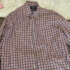 Charles Tyrwhitt Red and Blue Plaid Shirt